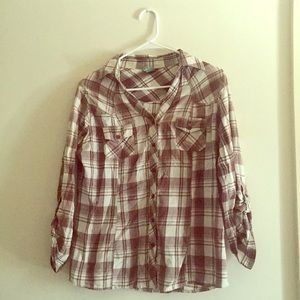 Brown Plaid Shirt